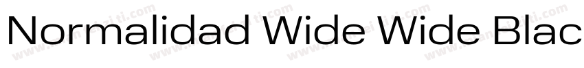 Normalidad Wide Wide Black字体转换